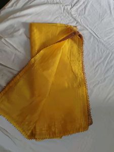 NEW yellow Dupatta With Gota Patti Lace