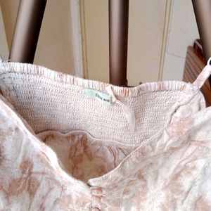 Vintage Tan sleevless Top