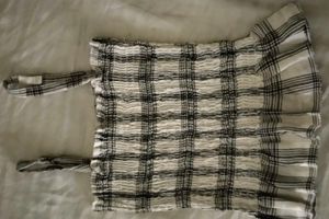 Plaid Smocked Tank Top