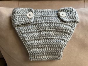 A Crochet Handmade New Diaper Cover/ Knicker .