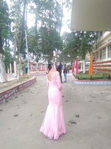 Pink Lace Gown
