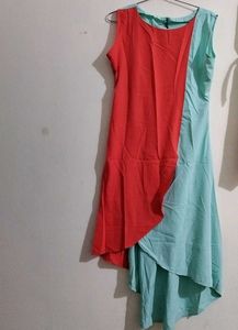 Cyan Orange Kurta