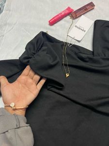 Chic Black Off-Shoulder Top