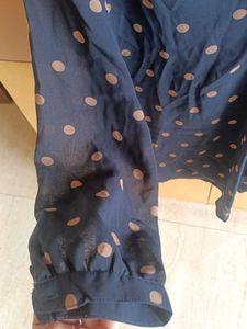Polka Dot Navy Blue Top