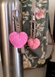 crochet Heart Keychains 🩷💕