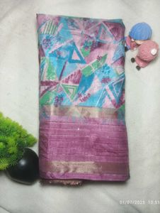 Elegant Teal Saree