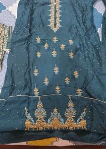 Suit For Wedding With Banarsi Dupatta