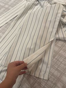Striped V-Neck Dress