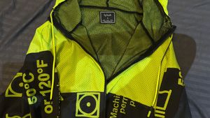 Neon Green Graphic Print Jacket