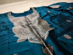 Peacock Green With Gold Embroidery Kurta Set