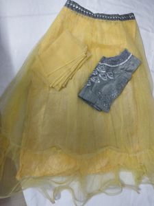 Yellow choli set