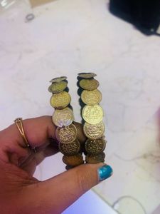 silk thread Coin bangles