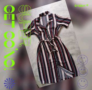 Striped Shirt Dress