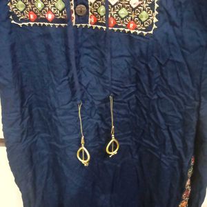 Elegant Navy Blue kurta set