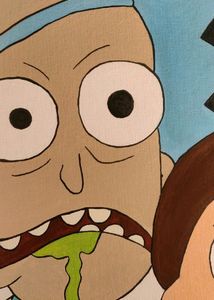 Rick &amp; Morty Canvas Painting