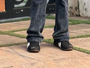 Puma Speed Cat Black Suede Sneakers