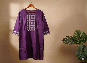 Elegant Purple Kurta