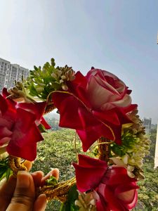 Flower gajra hair accessory