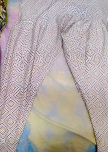 Blue &amp; White Printed Pajama Set