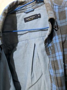 Nautica Checkered Blue Shirt