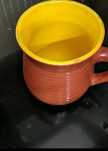Set of 2 Hand Painted Ceramic Milk/Coffee Mugs