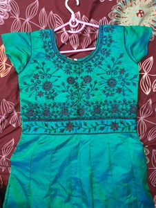 Elegant Green Ethnic Dress