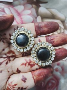 Black &amp; Gold Earrings