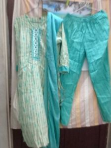 Teal Printed Salwar Kameez