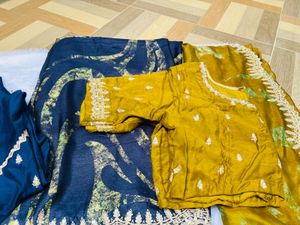 Combo Of Two Cutwrk Sarees