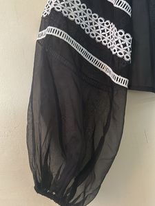 Sheer Black Blouse