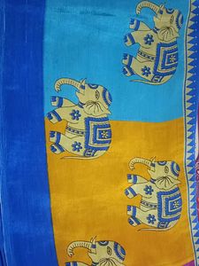 Elephant Print Saree