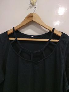 Beautiful Black Over Size Long Sleeve Top