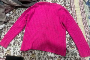 Pink Knit Cardigan