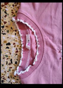 Cute Pink Korean Sweatshirt