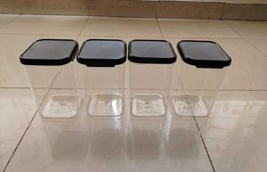 Unused Set of 4 Kitchen Storage Plastic Container