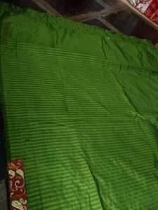Green Saree, Saree With Embroidery Lace