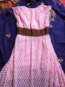 Beautiful Pink Colour Drees