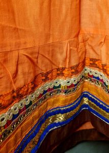 Orange Ethnic Skirt