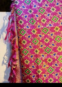 Pink Patterned Dupatta