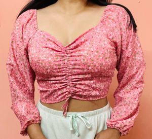 Half Price Alert ‼️ Floral Pink Top