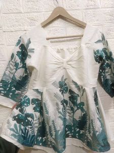 Tropical Print Top