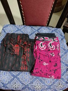 Colorful Batik Print Suit Set