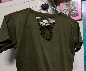 Two Olive Green Tops