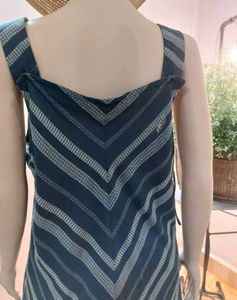 Thrifted Navy Tunic Top