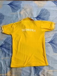 Yellow Polo Shirt with Logo
