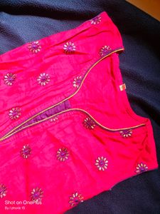 *#Pink Work Kurta#*