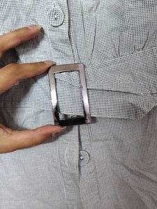 ❗ CLEARANCE ❗ Button-Up Top with Belt Detail