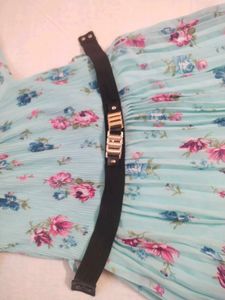modi gown blue colour with belt