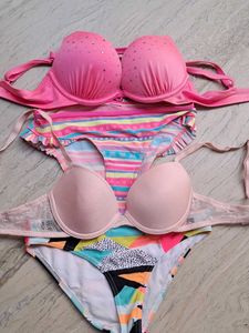 combo Of Four Imported Fabric Bra N Panty