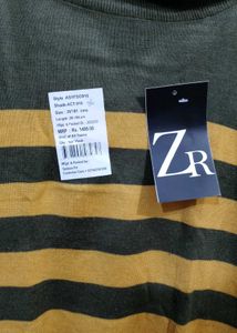 Striped Turtleneck Sweater